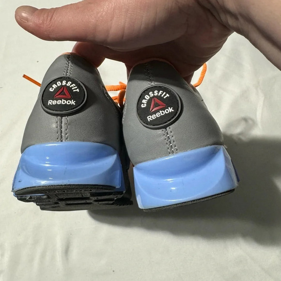 Reebok CrossFit U-Form Trainers Grey/Blue/Orange Size 6.5 - Picture 7 of 10